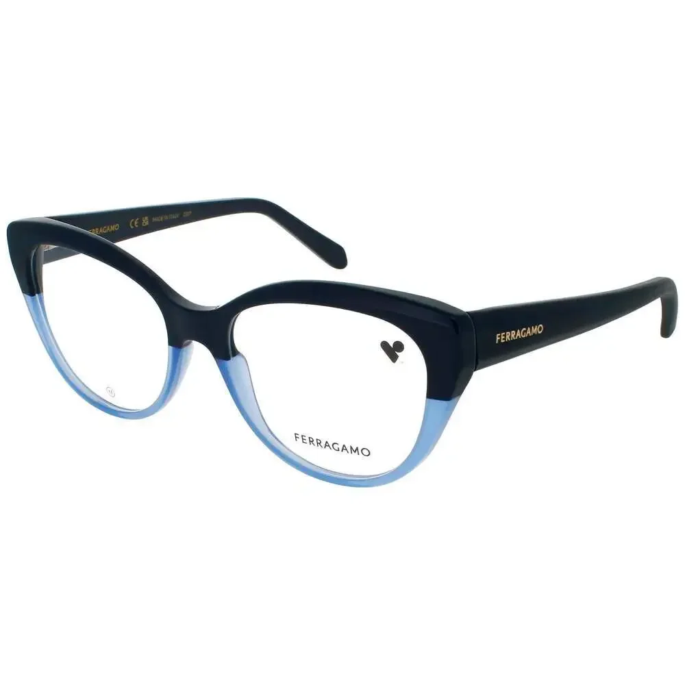 NWT Salvatore Ferragamo SF2970 Blue 53mm Eyeglasses